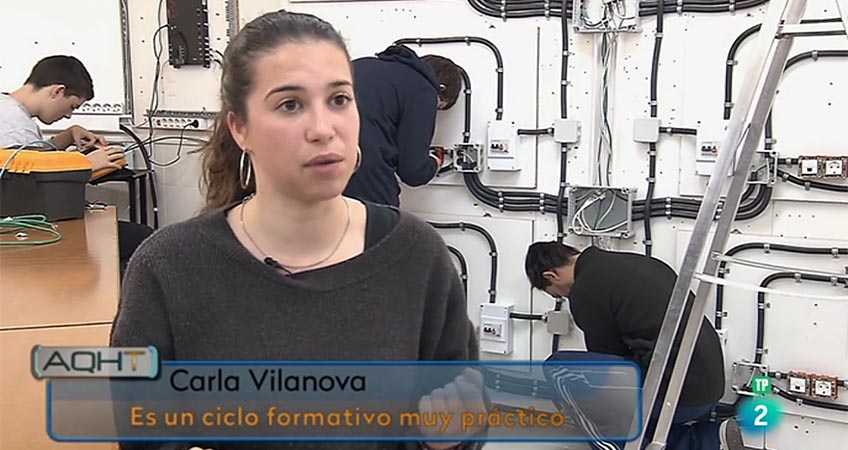 TVE visita el taller de telecos 