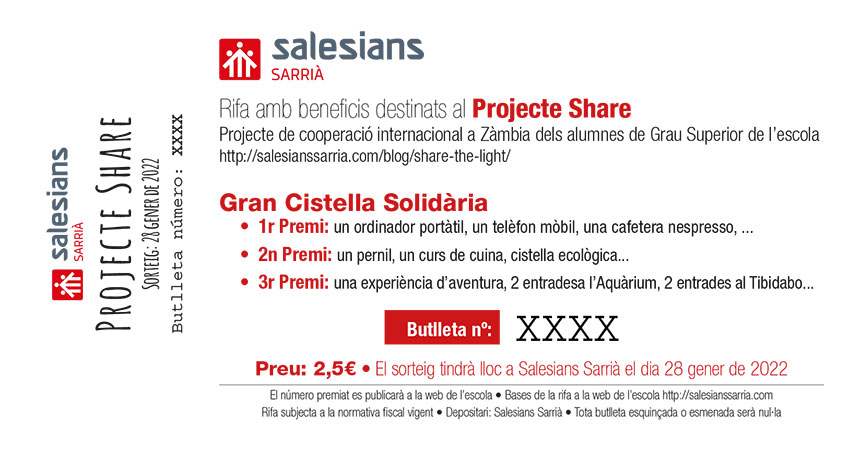 Rifa de la Gran Cistella Solidària 