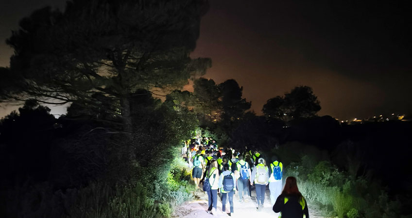 Pujada a peu a Montserrat