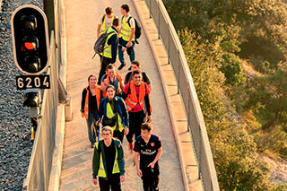 Subida a pie a Montserrat
