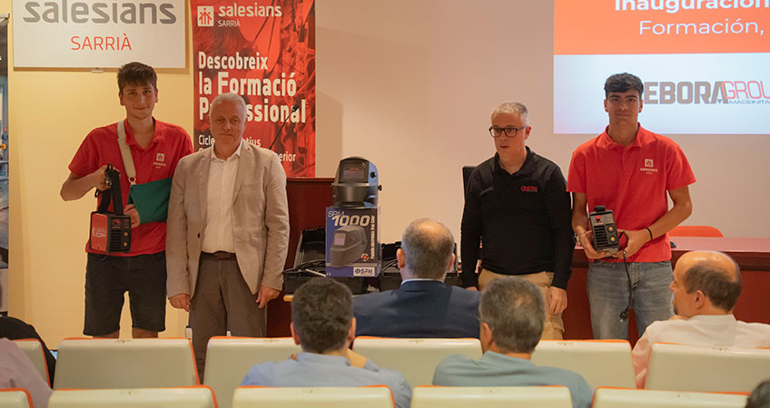 Acte d’inauguració de la nova aula de soldadura